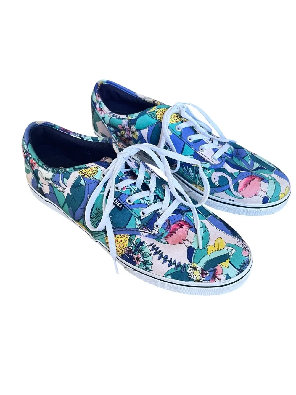 Vans Tropical Print Low Top Canvas Sneakers